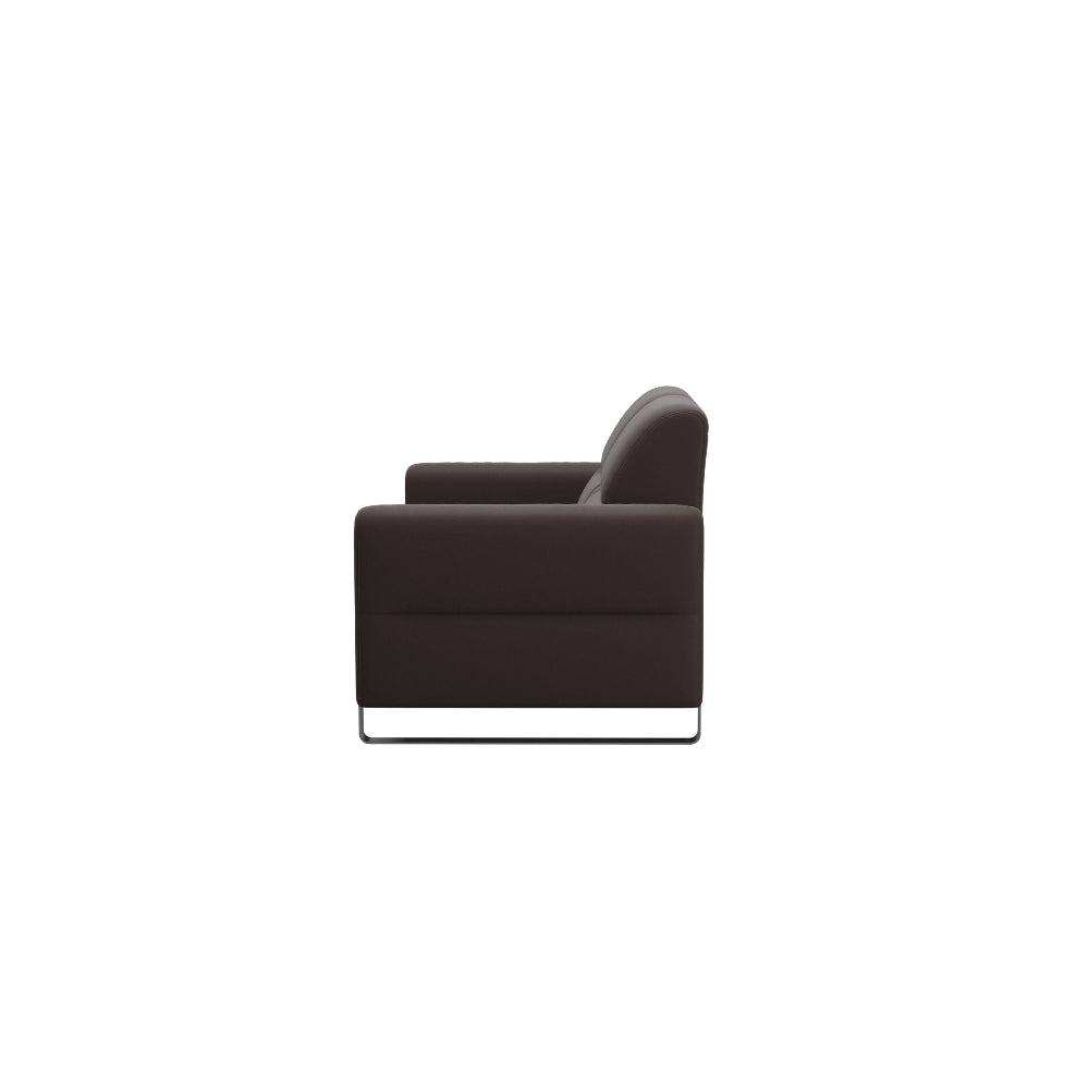 Sofá 2 plazas modelo FIONA Stressless® Comfort Zones™ Brazo METAL piel Paloma