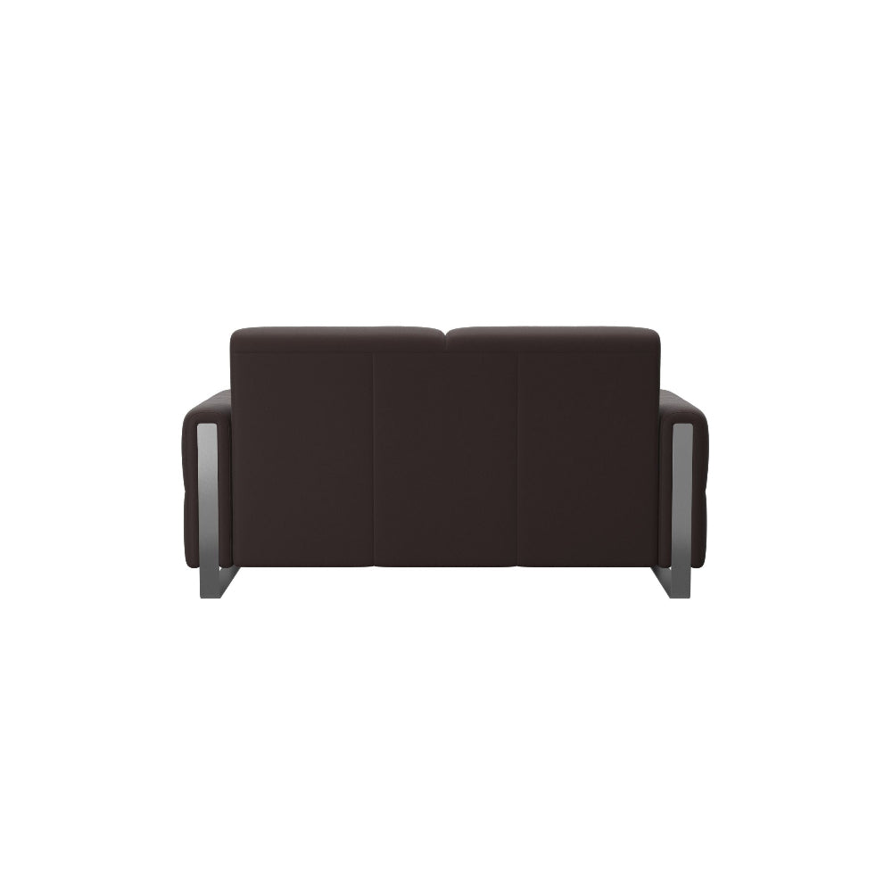 Sofá 2 plazas modelo FIONA Stressless® Comfort Zones™ Brazo METAL piel Paloma