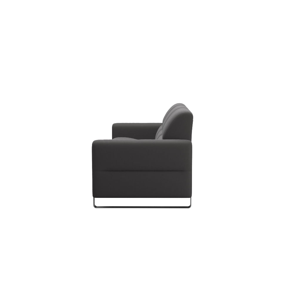 Sofá 3 plazas modelo FIONA Stressless® Comfort Zones™ Brazo METAL piel Paloma