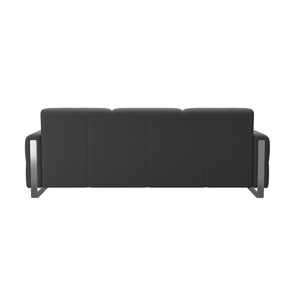 Sofá 3 plazas modelo FIONA Stressless® Comfort Zones™ Brazo METAL piel Paloma