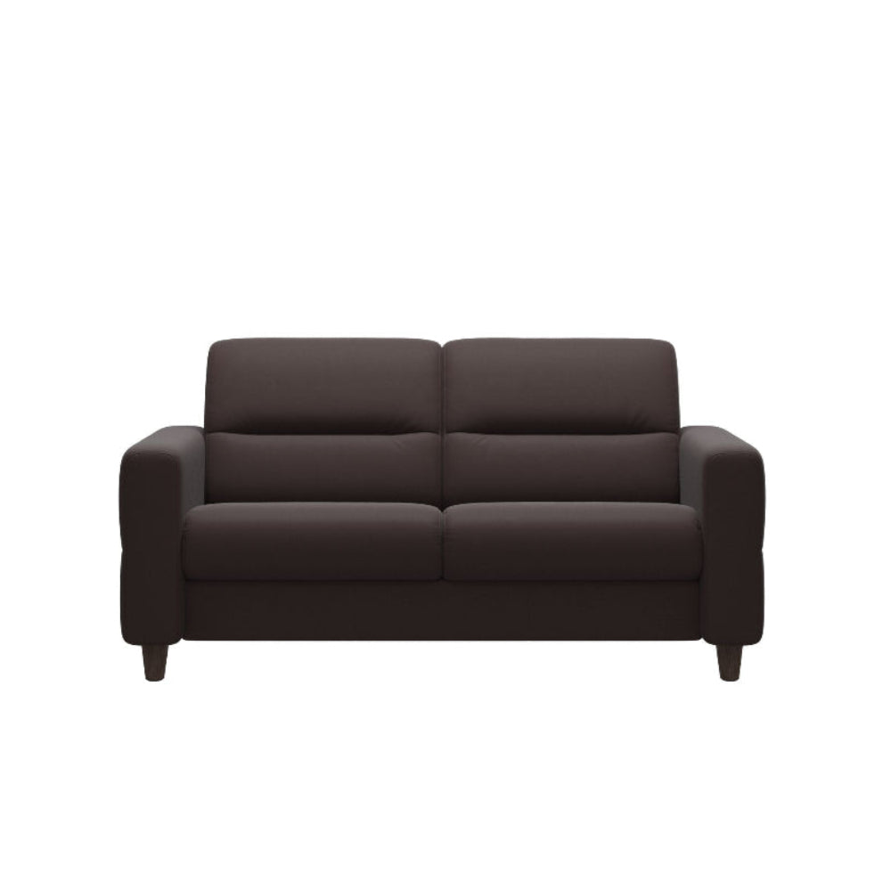 Sofá 2 plazas modelo FIONA Stressless® Comfort Zones™ Brazo Tapizado piel Paloma