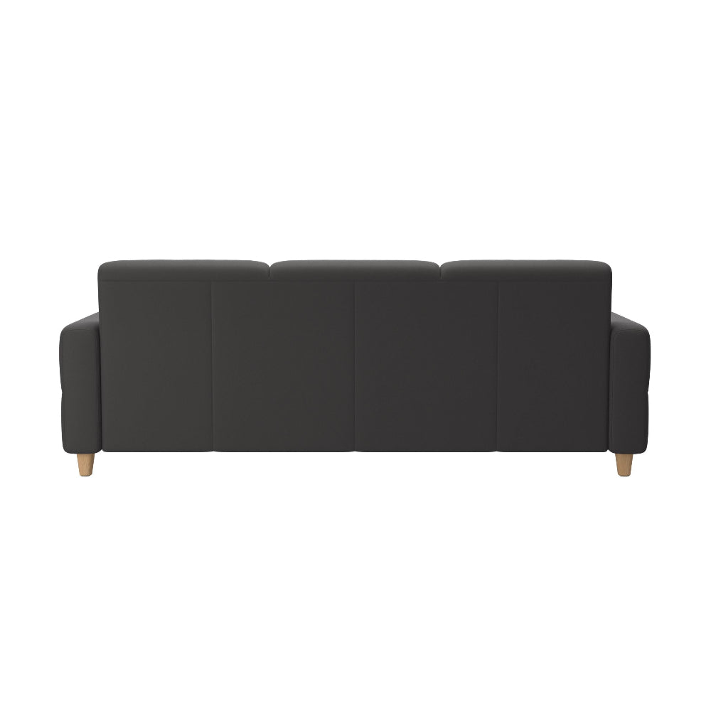Sofá 3 plazas modelo FIONA Stressless® Comfort Zones™ Brazo Tapizado piel Paloma