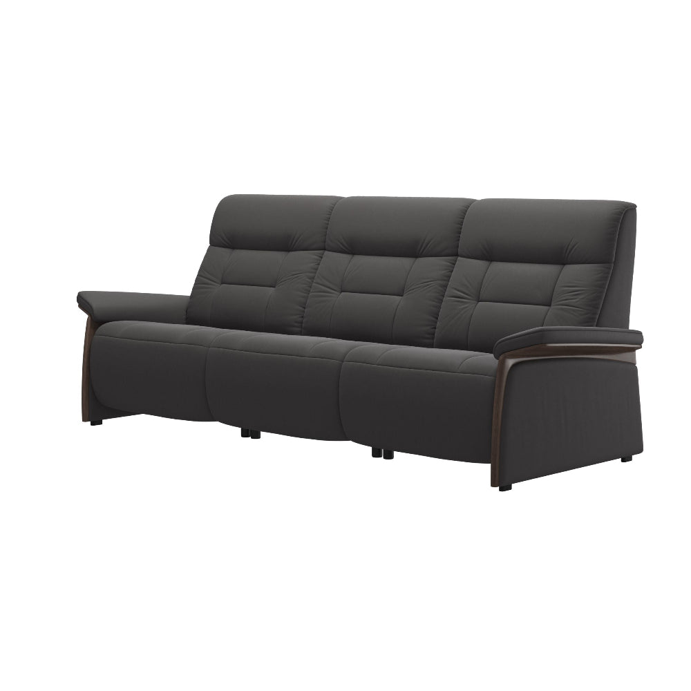 Sofá 3 plazas modelo MARY Stressless® Power™ Brazo Wood piel Paloma
