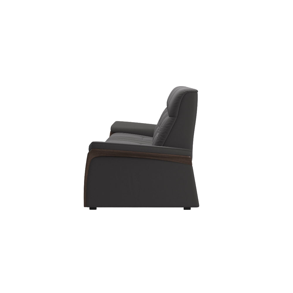 Sofá 3 plazas modelo MARY Stressless® Power™ Brazo Wood piel Paloma