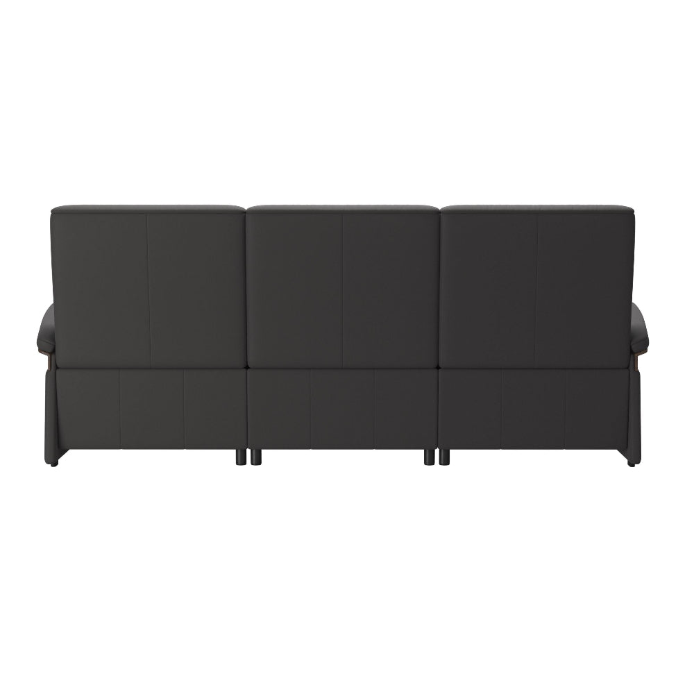 Sofá 3 plazas modelo MARY Stressless® Power™ Brazo Wood piel Paloma