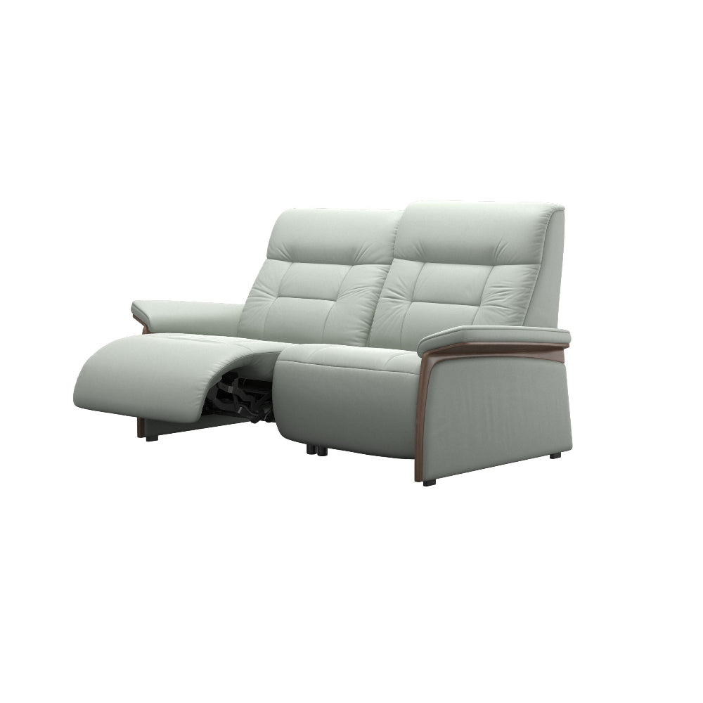 Sofá 2 plazas modelo MARY Stressless® Power™ Brazo Wood piel Paloma