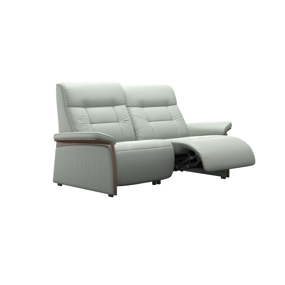 Sofá 2 plazas modelo MARY Stressless® Power™ Brazo Wood piel Paloma