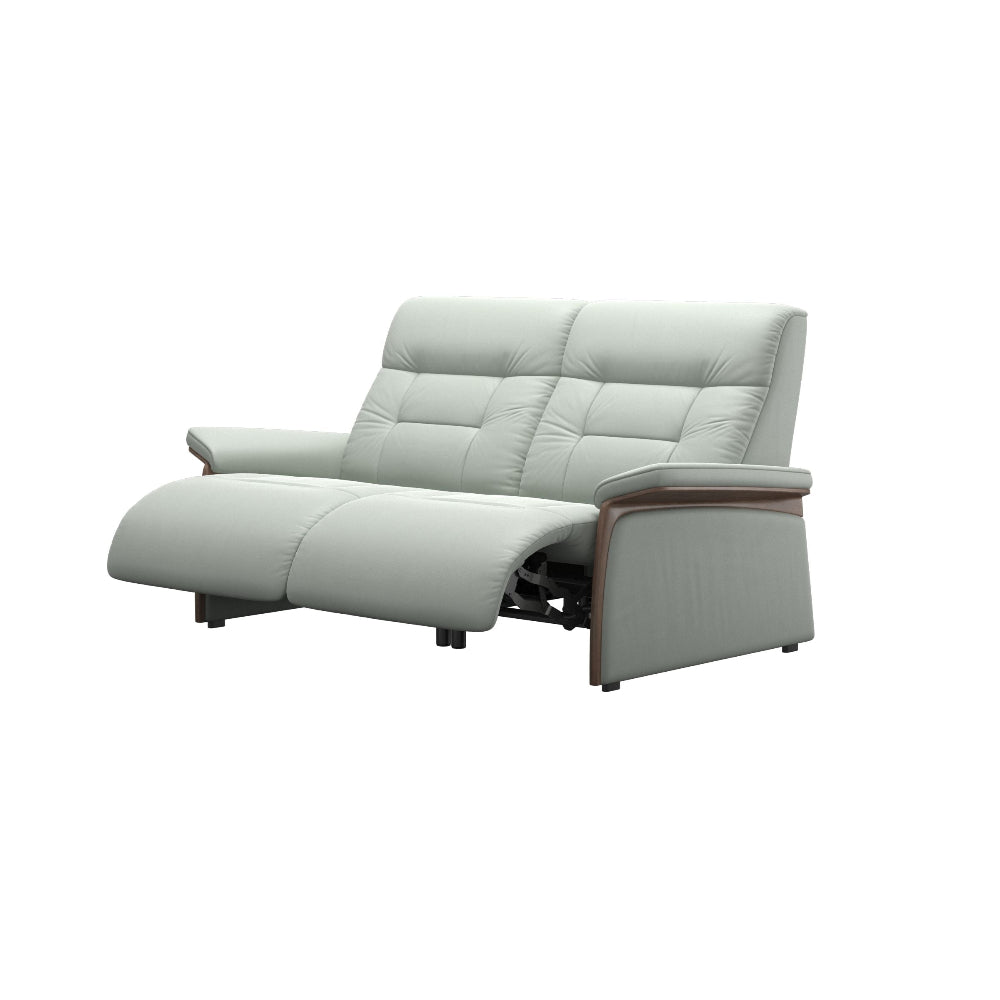 Sofá 2 plazas modelo MARY Stressless® Power™ Brazo Wood piel Paloma