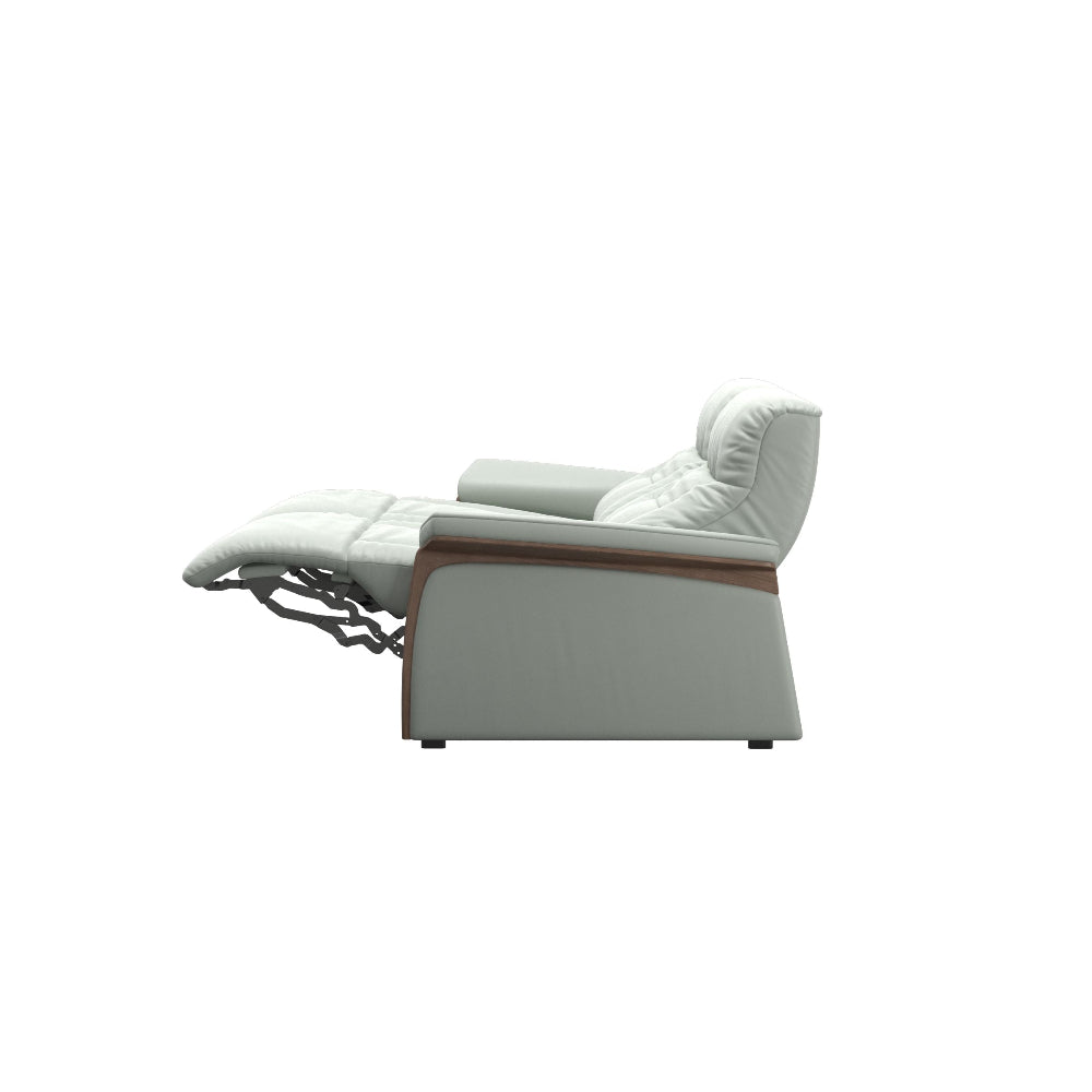 Sofá 2 plazas modelo MARY Stressless® Power™ Brazo Wood piel Paloma