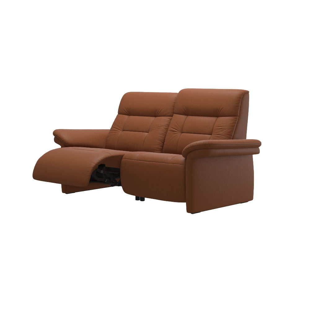 Sofá 2 plazas modelo MARY Stressless® Power™ Brazo Tapizado piel Paloma