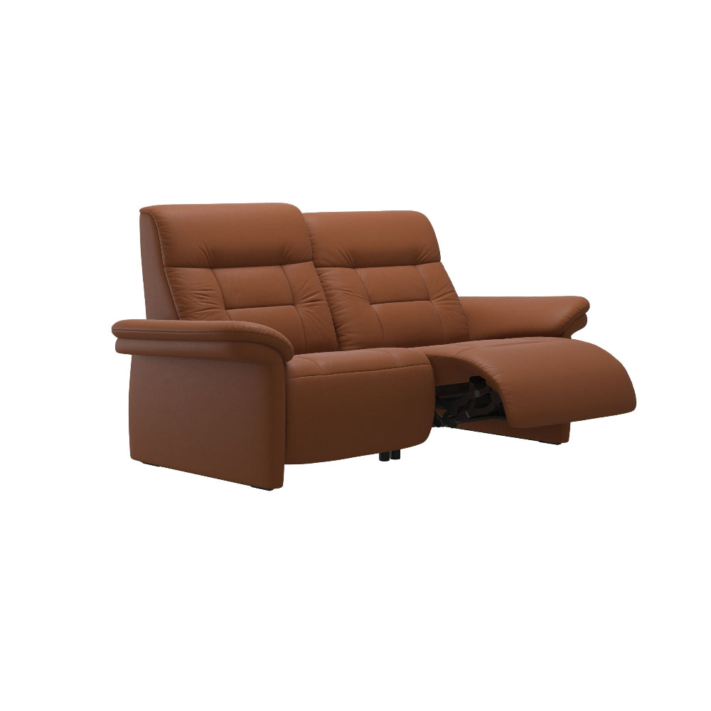 Sofá 2 plazas modelo MARY Stressless® Power™ Brazo Tapizado piel Paloma