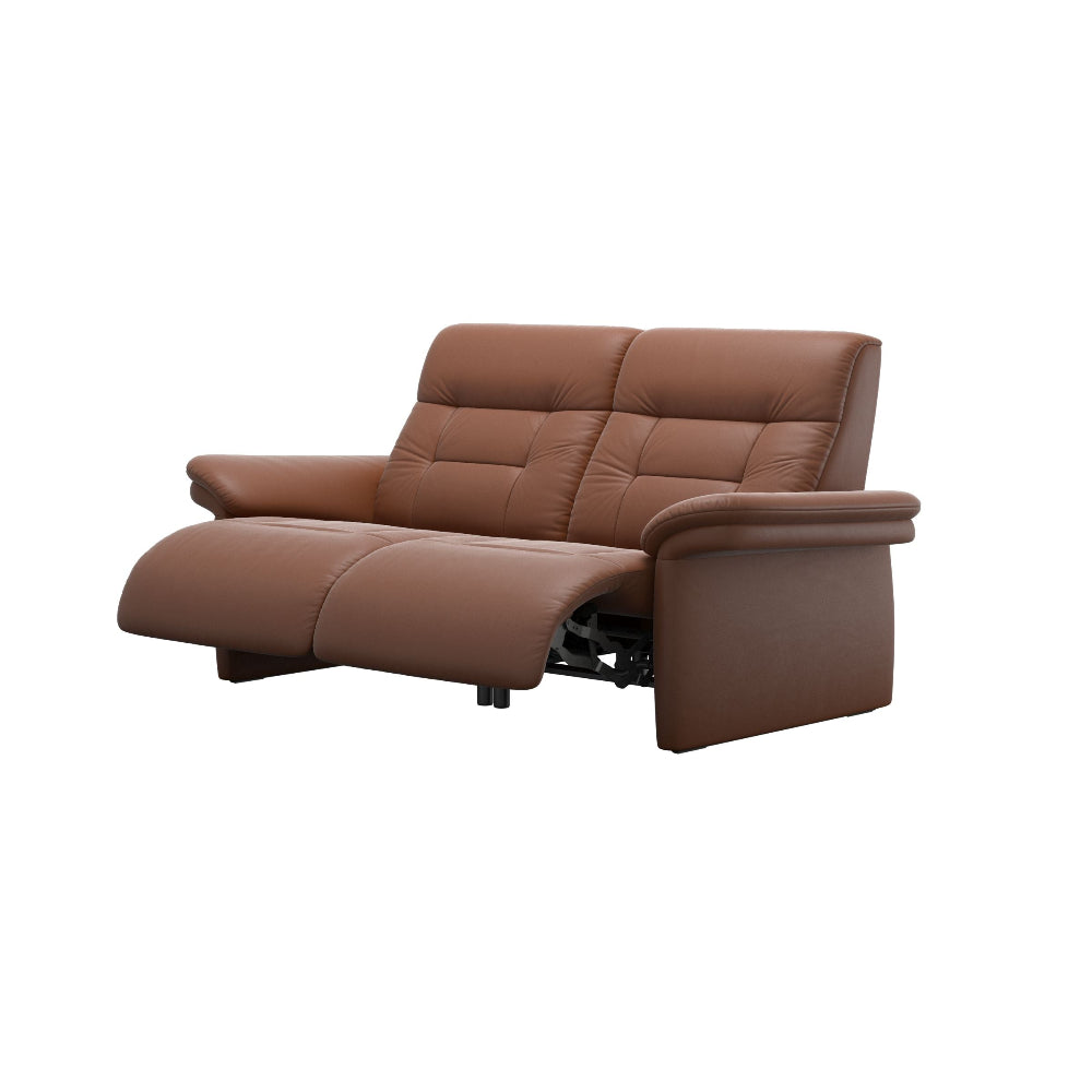 Sofá 2 plazas modelo MARY Stressless® Power™ Brazo Tapizado piel Paloma