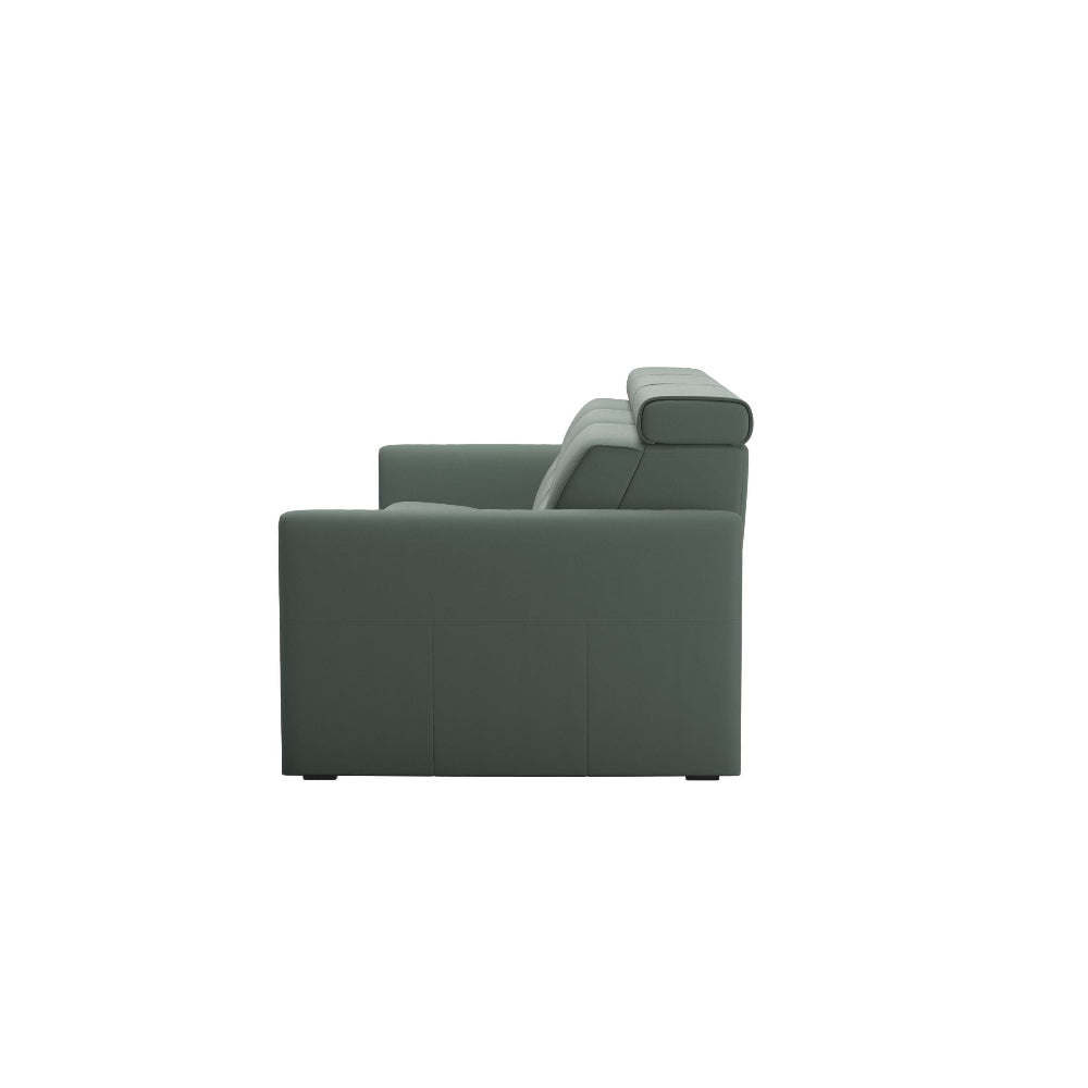 Sofá 3 plazas modelo EMILY Stressless® Power™ Brazo Madera piel Paloma