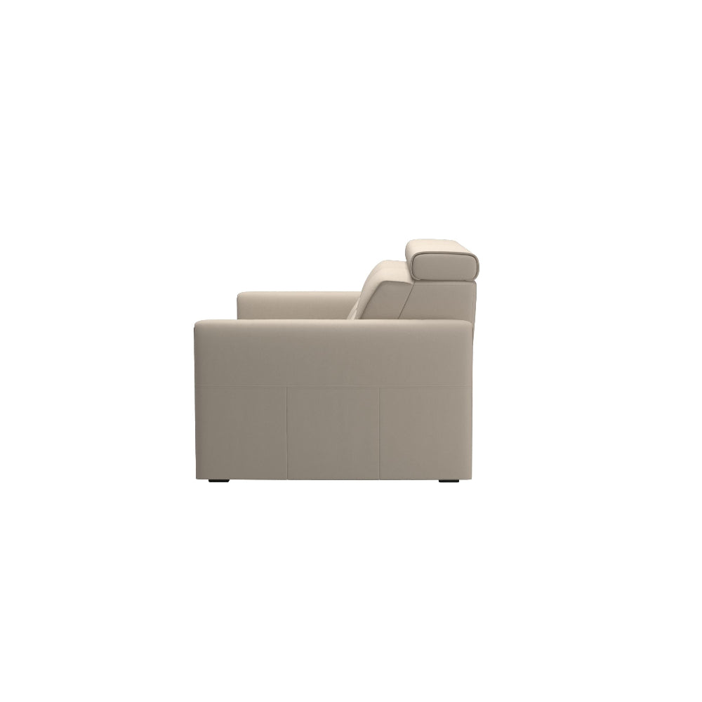 Sofá 2 plazas modelo EMILY Stressless® Power™ Brazo Madera piel Paloma