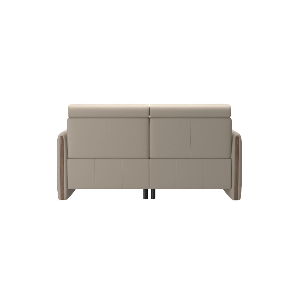 Sofá 2 plazas modelo EMILY Stressless® Power™ Brazo Madera piel Paloma