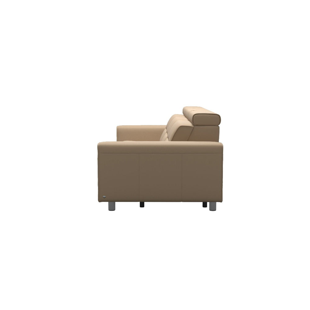 Sofá 3 Plazas modelo EMILY Stressless® Power™ Brazo Ancho piel Paloma