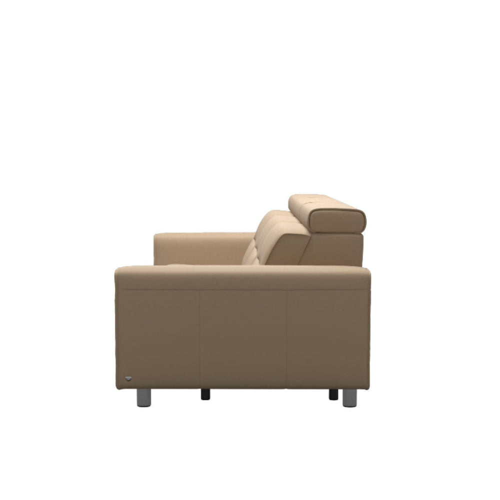 Sofá 3 Plazas modelo EMILY Stressless® Power™ Brazo Ancho piel Paloma