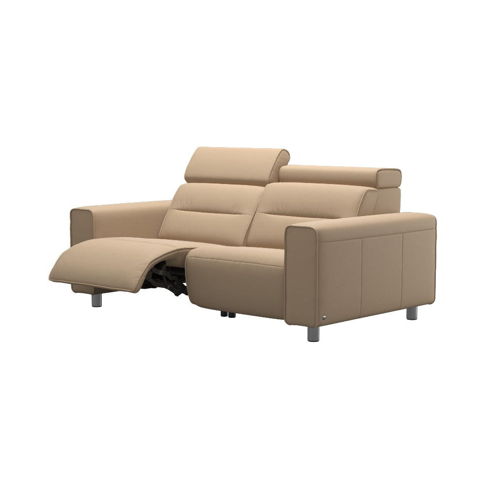Sofá 2 plazas modelo EMILY Stressless® Power™ Brazo Ancho piel Paloma
