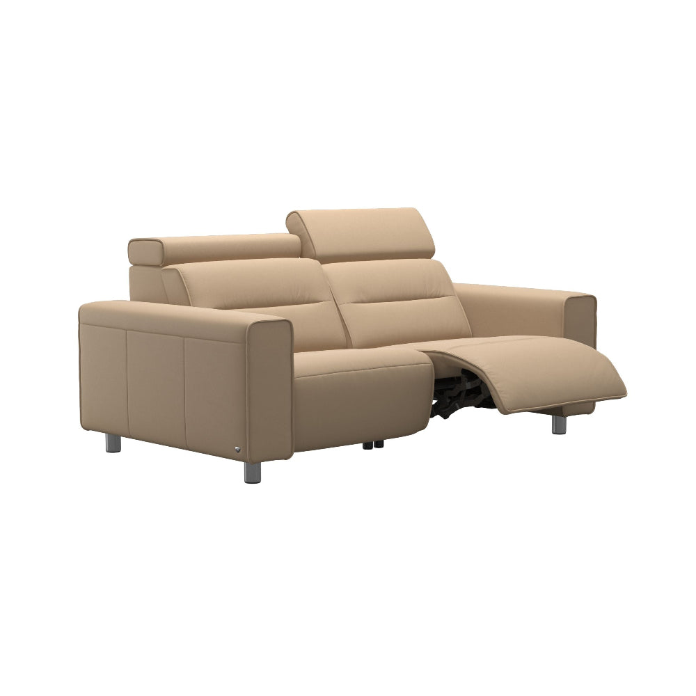 Sofá 2 plazas modelo EMILY Stressless® Power™ Brazo Ancho piel Paloma
