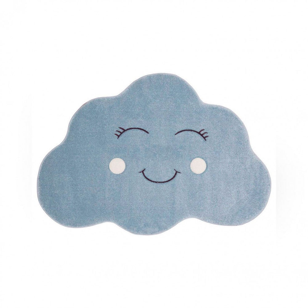 Producto base de la alfombra nube azul infantil