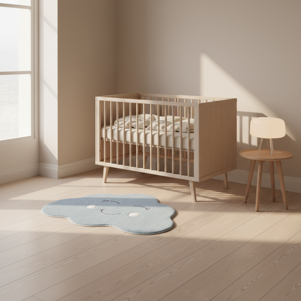 Alfombra Cloud Azul Colorful para Dormitorio Infantil