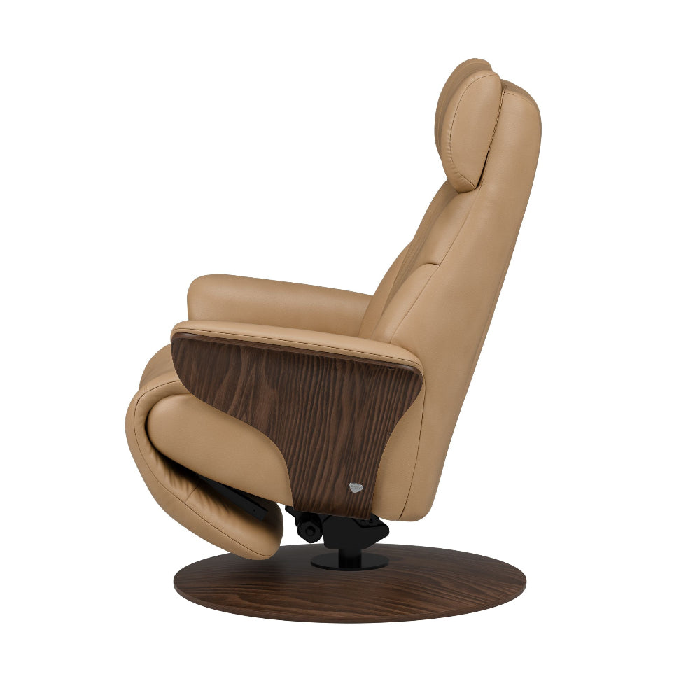 Sillón modelo SAM WOOD Pie Disc Plus™ System Power™ con calefacción piel Paloma