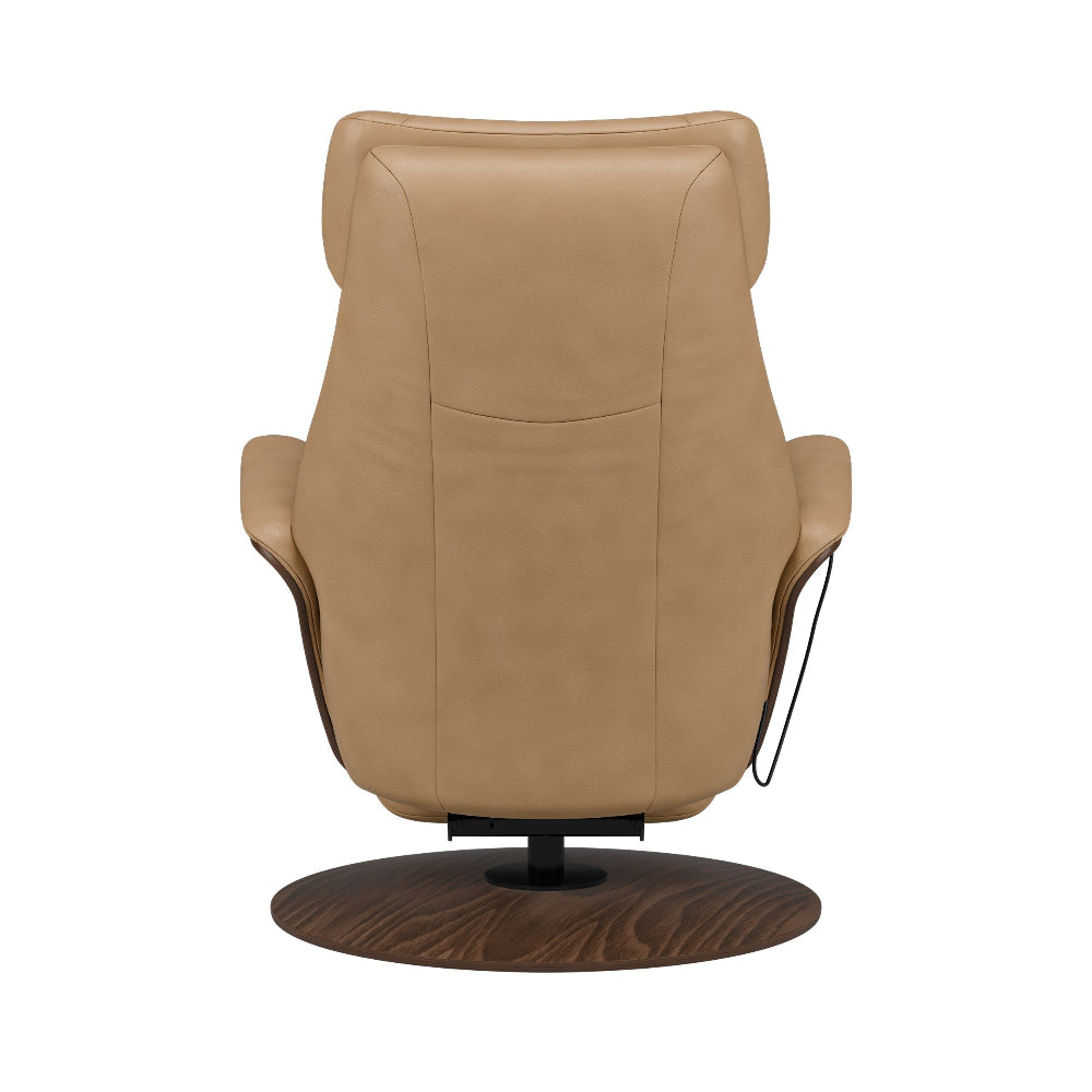 Sillón modelo SAM WOOD Pie Disc Plus™ System Power™ con calefacción piel Paloma