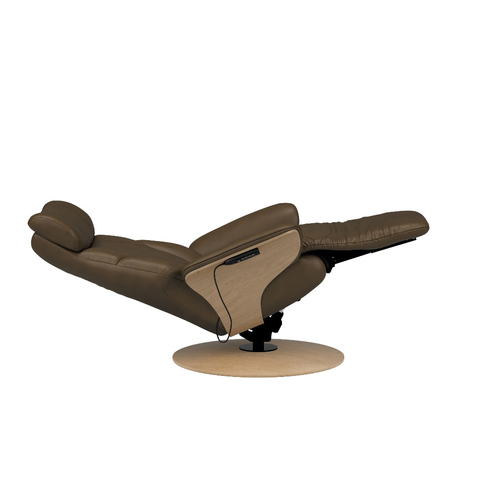 Sillón Stressless modelo ADAM Plus™ System Power™ Pie Disc Piel Paloma