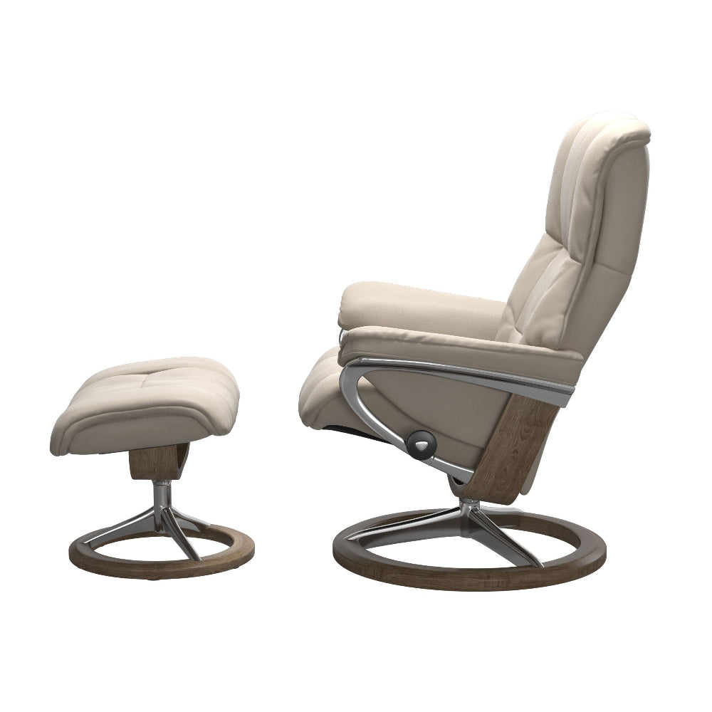 Sillón con pouf stressless Modelo MAYFAIR (M) pie Signature
