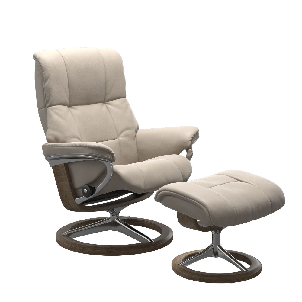 Sillón con pouf stressless Modelo MAYFAIR (M) pie Signature