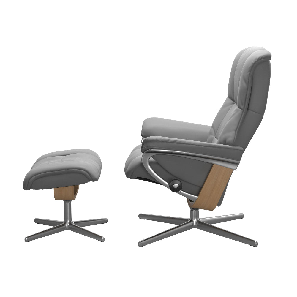 Sillón modelo MAYFAIR Cross Plus™ System BalanceAdapt™ de Stressless en piel Batik
