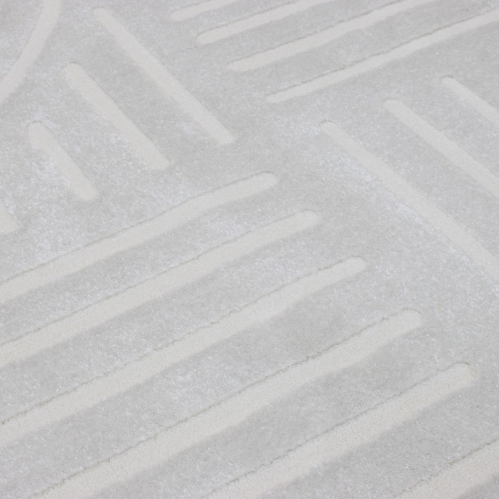 Alfombra Namur Geo Blanco