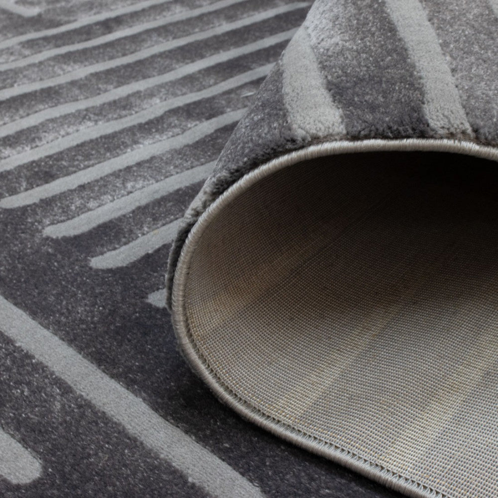 Alfombra Namur Geo Negro