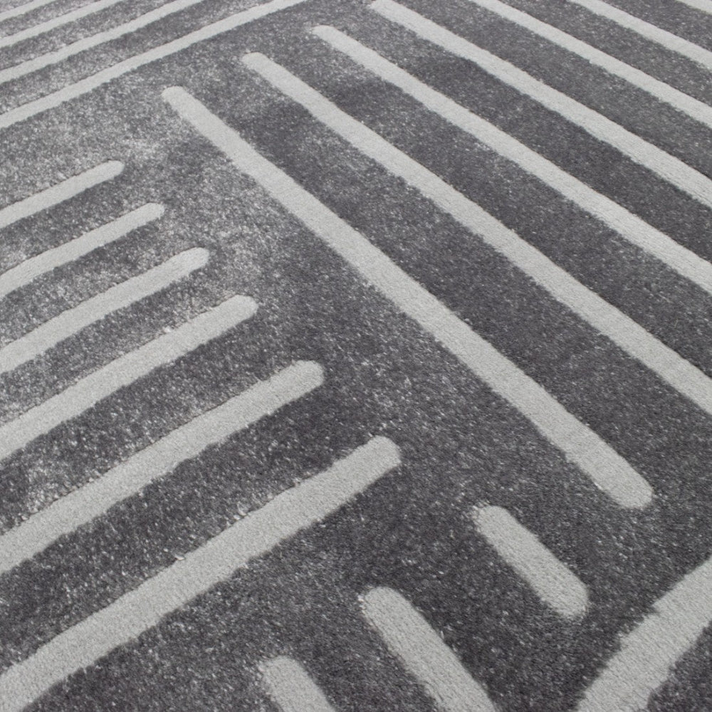 Alfombra Namur Geo Negro