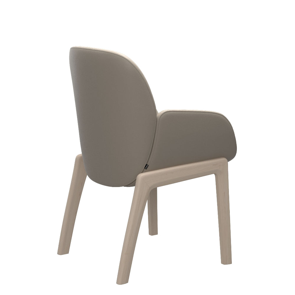 Silla de comedor Stressless® modelo BAY D100 con brazos Pie de Madera