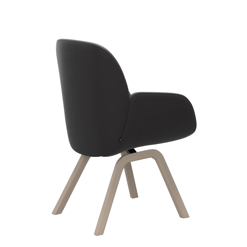 Silla de comedor Stressless® modelo BAY D200 con brazos Pie de Madera