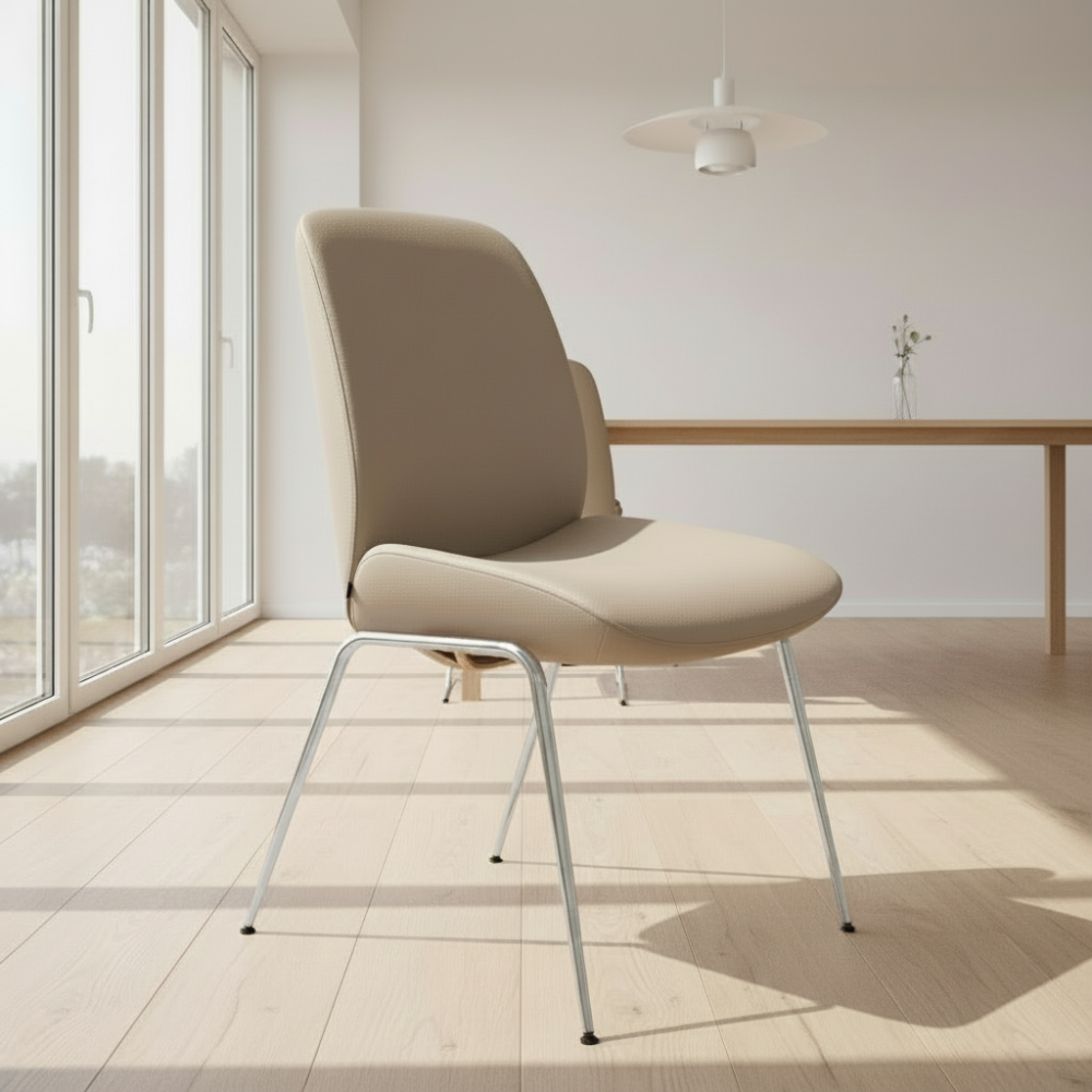 Silla de comedor Stressless® modelo BAY D300 sin brazos Pie de Acero