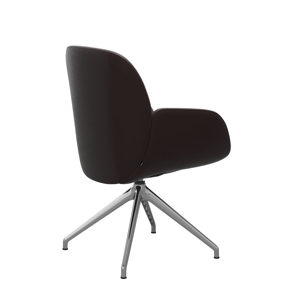 Silla giratoria de comedor Stressless® modelo BAY D350 con brazos Pie de Acero