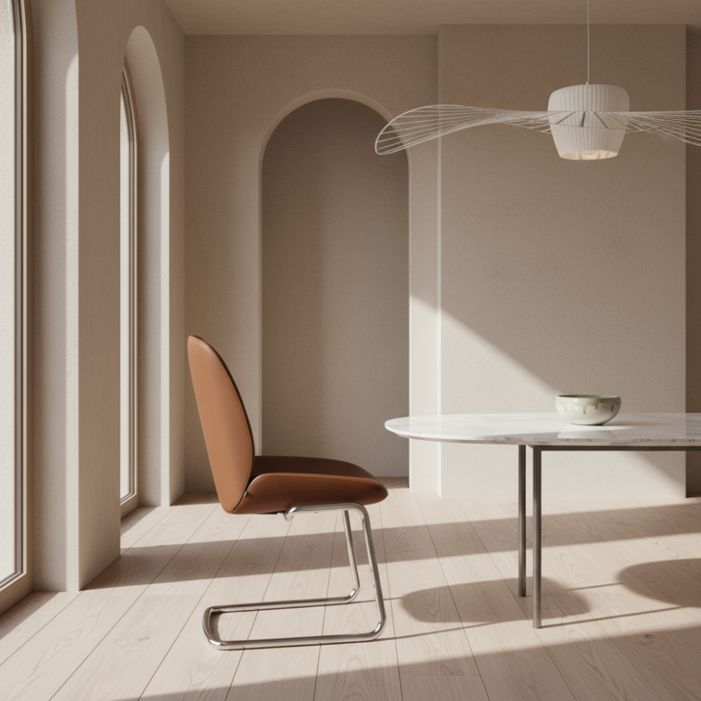 Silla de comedor Stressless® modelo BAY D400 sin brazos Pie de Acero