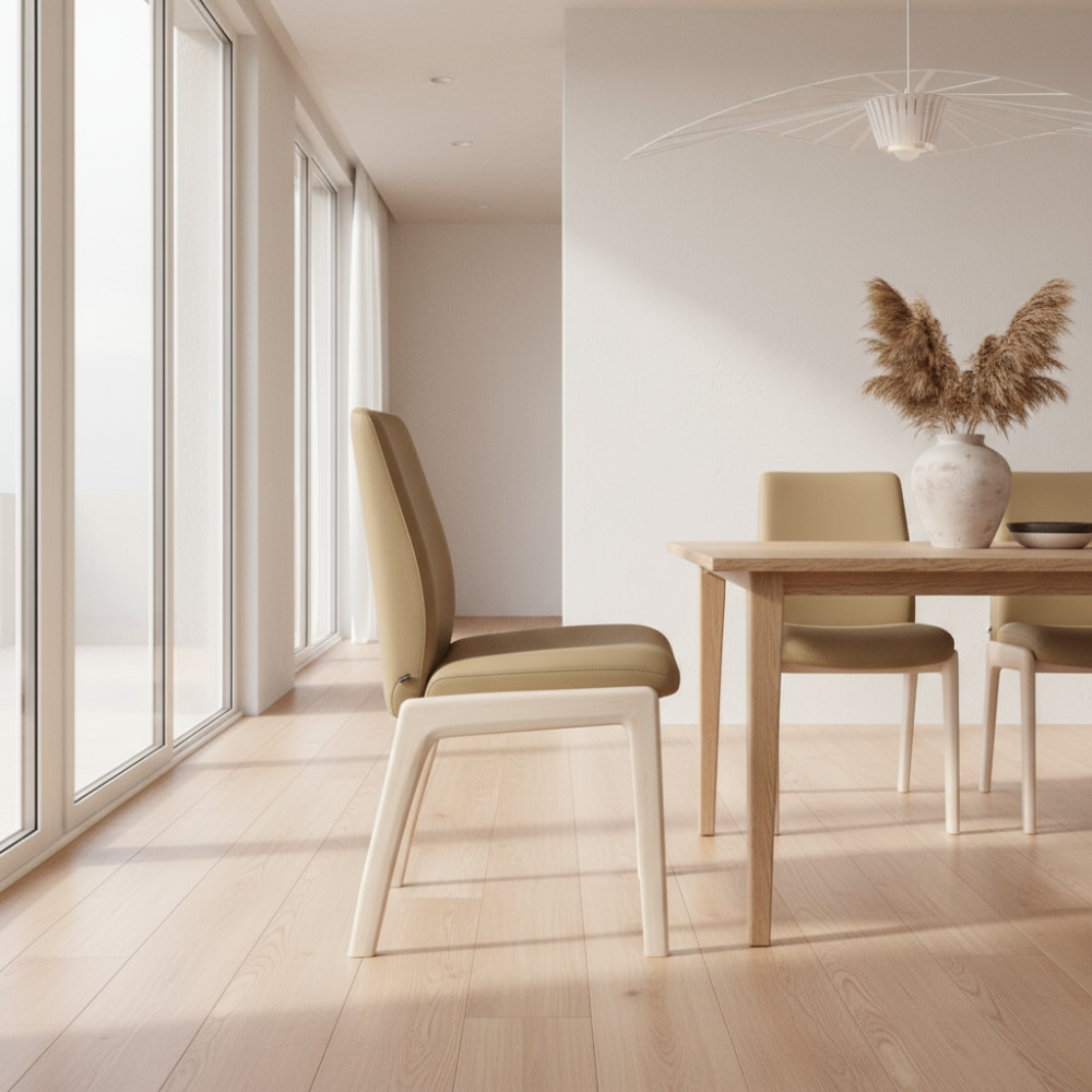 Silla de comedor Stressless® modelo LAUREL D100 sin brazos Pie de Madera