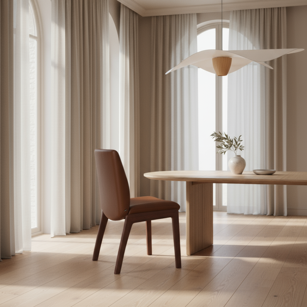 Silla de comedor Stressless® modelo LAUREL D100 sin brazos Pie de Madera