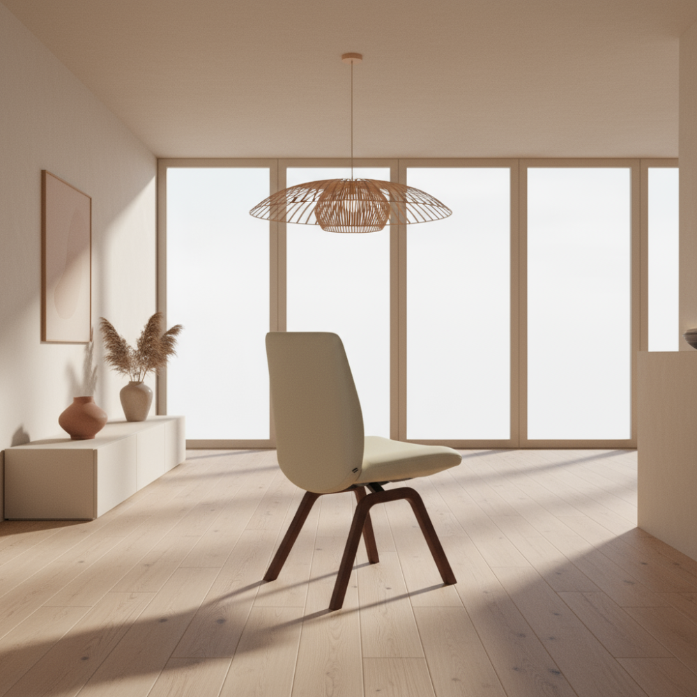 Silla de comedor Stressless® modelo LAUREL D200 sin brazos Pie de Madera