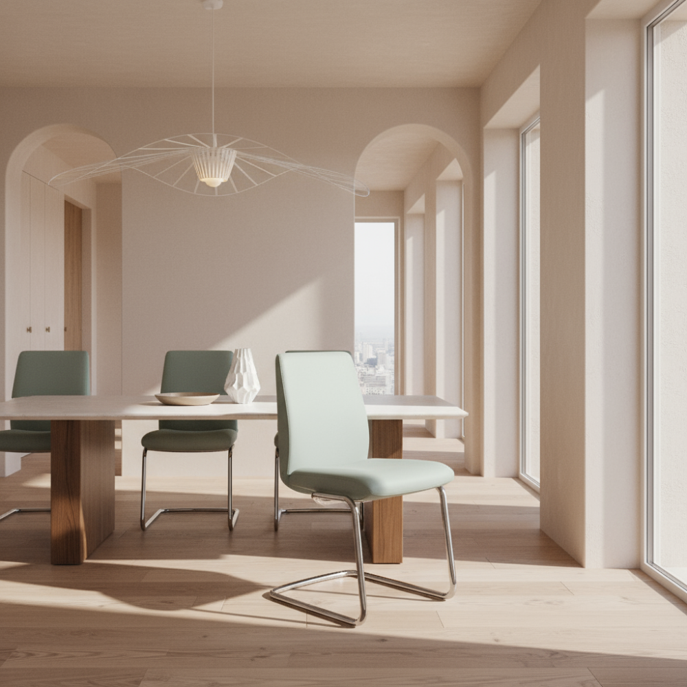 Silla de comedor Stressless® modelo LAUREL D400 sin brazos Pie de Acero