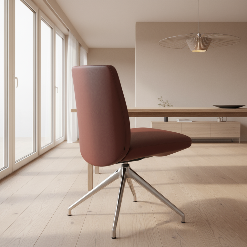 Silla giratoria de comedor Stressless® modelo VANILLA D350 sin brazos Pie de Acero