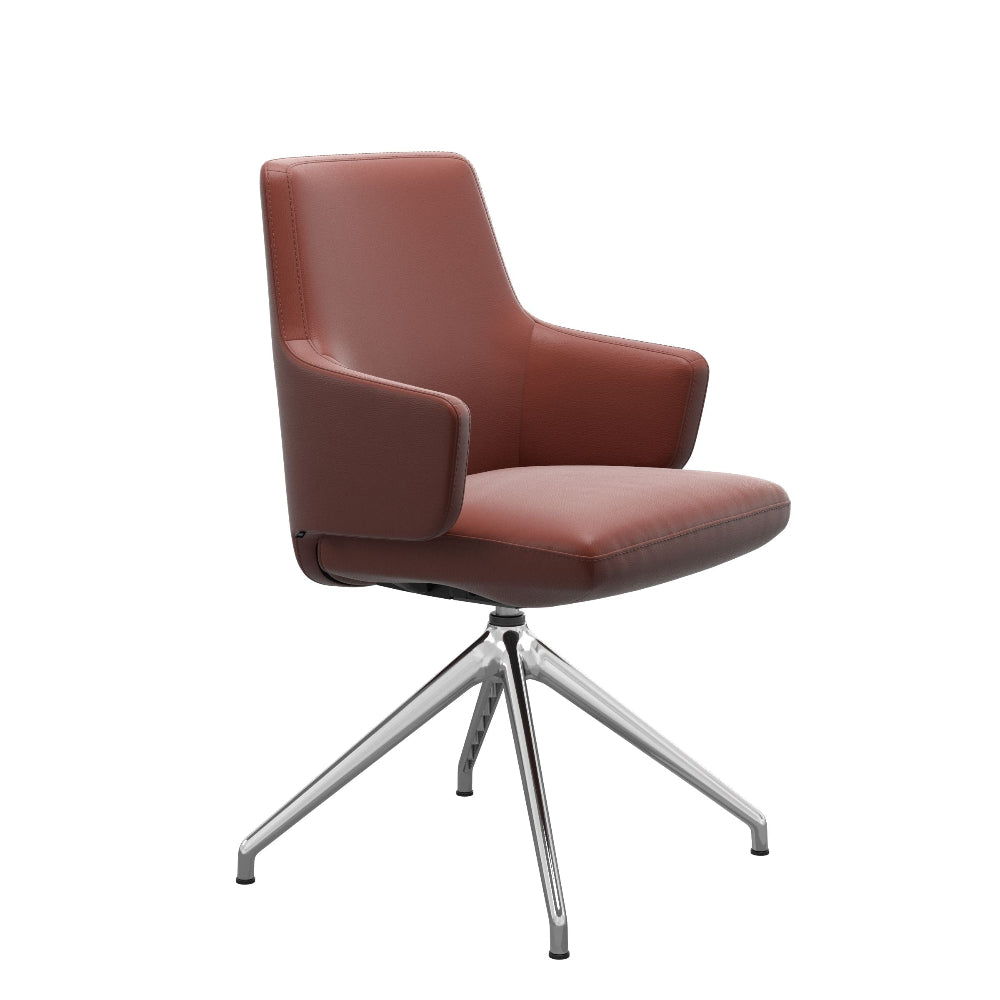 Silla giratoria de comedor Stressless® modelo VANILLA D350 con brazos Pie de Acero