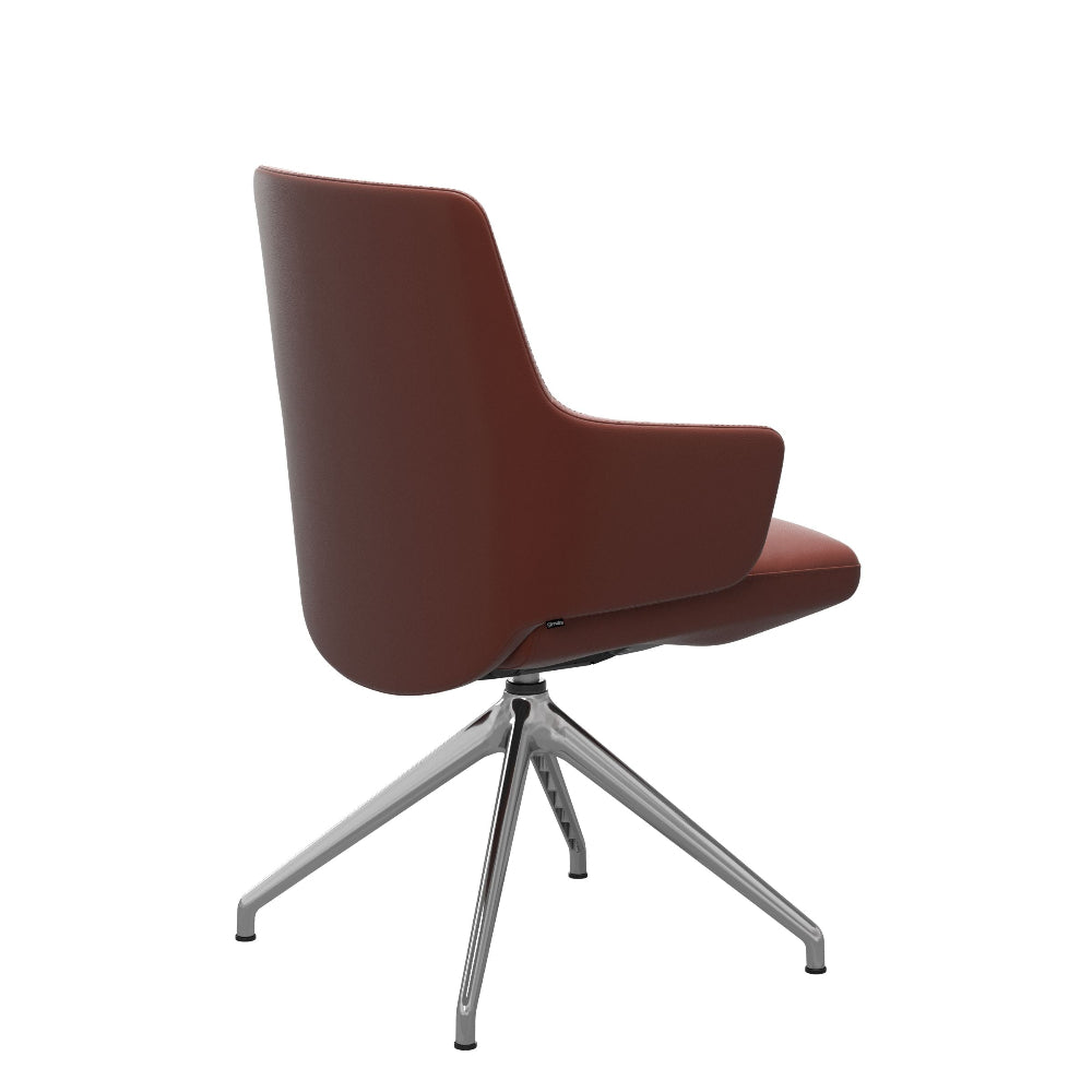 Silla giratoria de comedor Stressless® modelo VANILLA D350 con brazos Pie de Acero