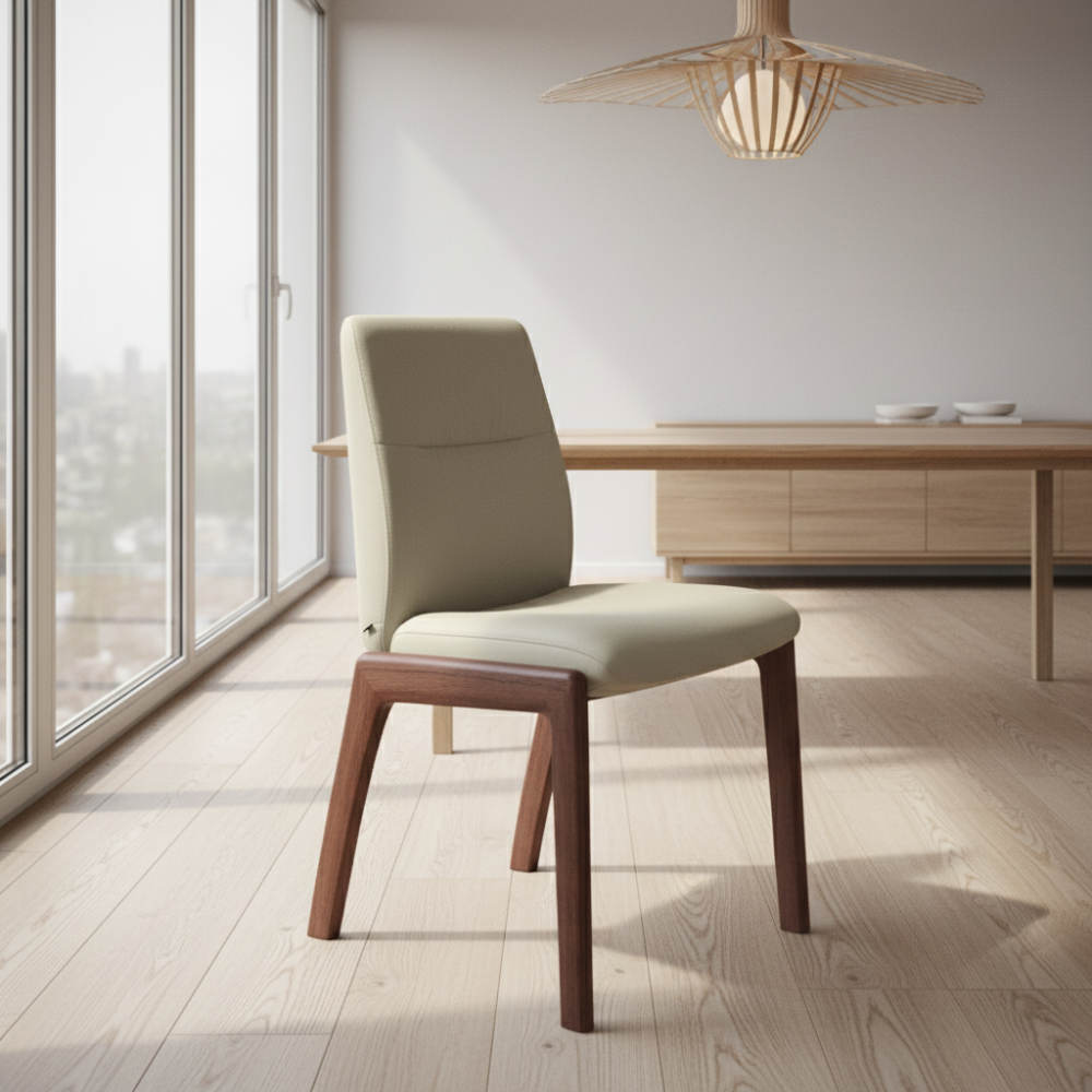 Silla de comedor Stressless® modelo MINT D100 sin brazos Pie de Madera