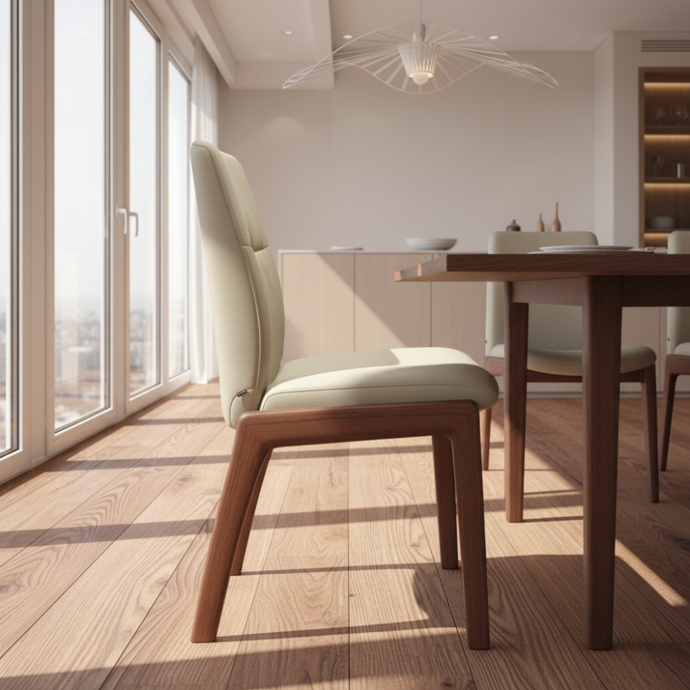 Silla de comedor Stressless® modelo MINT D100 sin brazos Pie de Madera