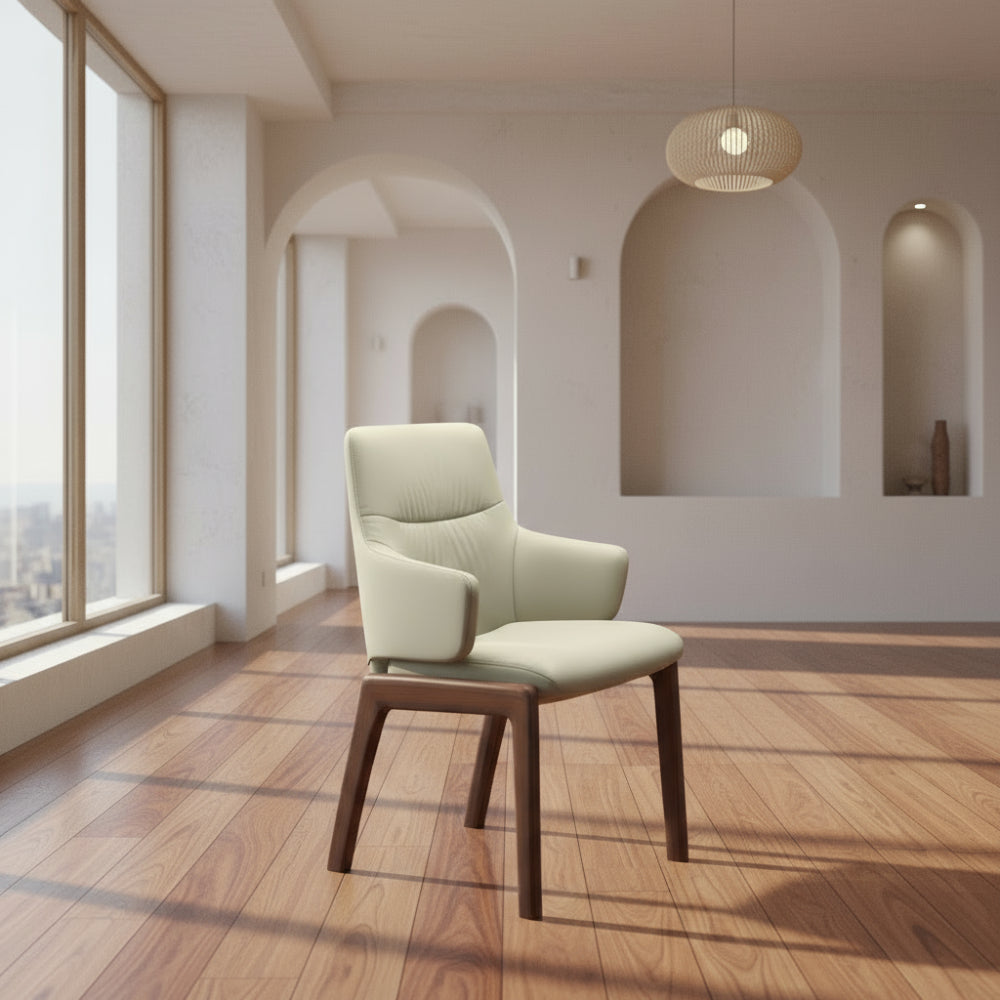 Silla de comedor Stressless® modelo MINT D100 con brazos Pie de Madera