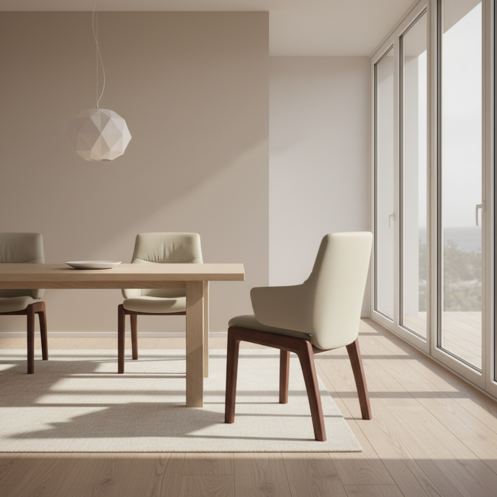 Silla de comedor Stressless® modelo MINT D100 con brazos Pie de Madera